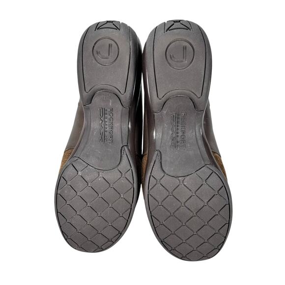 Rockport DMX Brown Suede Leather Women 10 M Waterproof Hydro-shield Shoes Slide - Picture 5 of 8